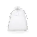 Organza Pouch (White/Black)