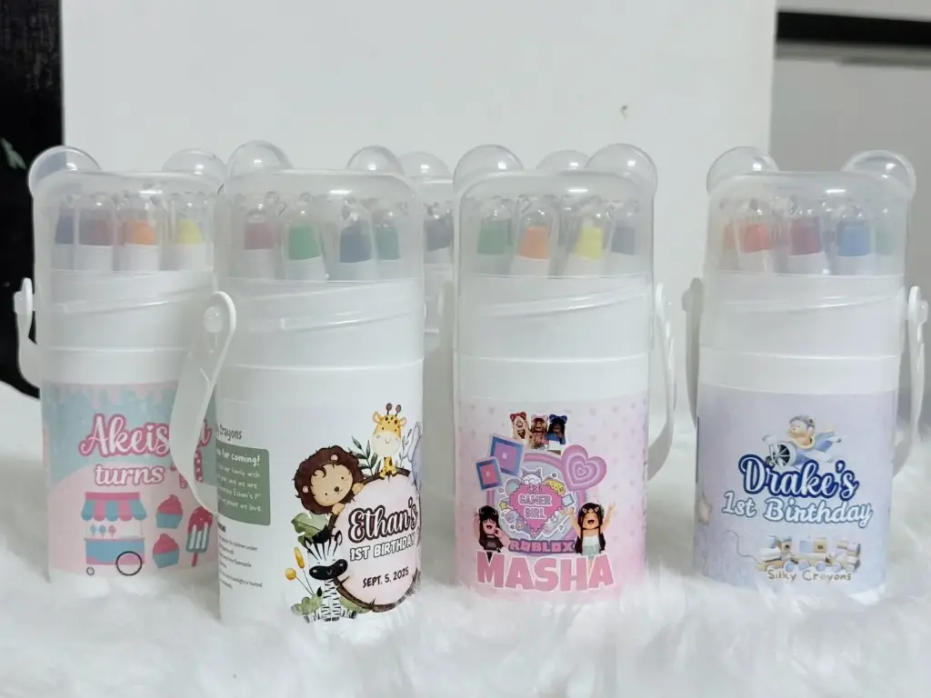 Mini Silky Crayon Bucket (12 colors)